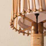 Pair of bamboo wall sconces