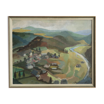 Tableau paysage vallée