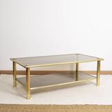 Table basse en laiton doré