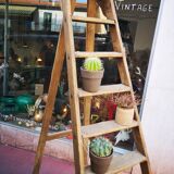 Escabeau en bois ancien