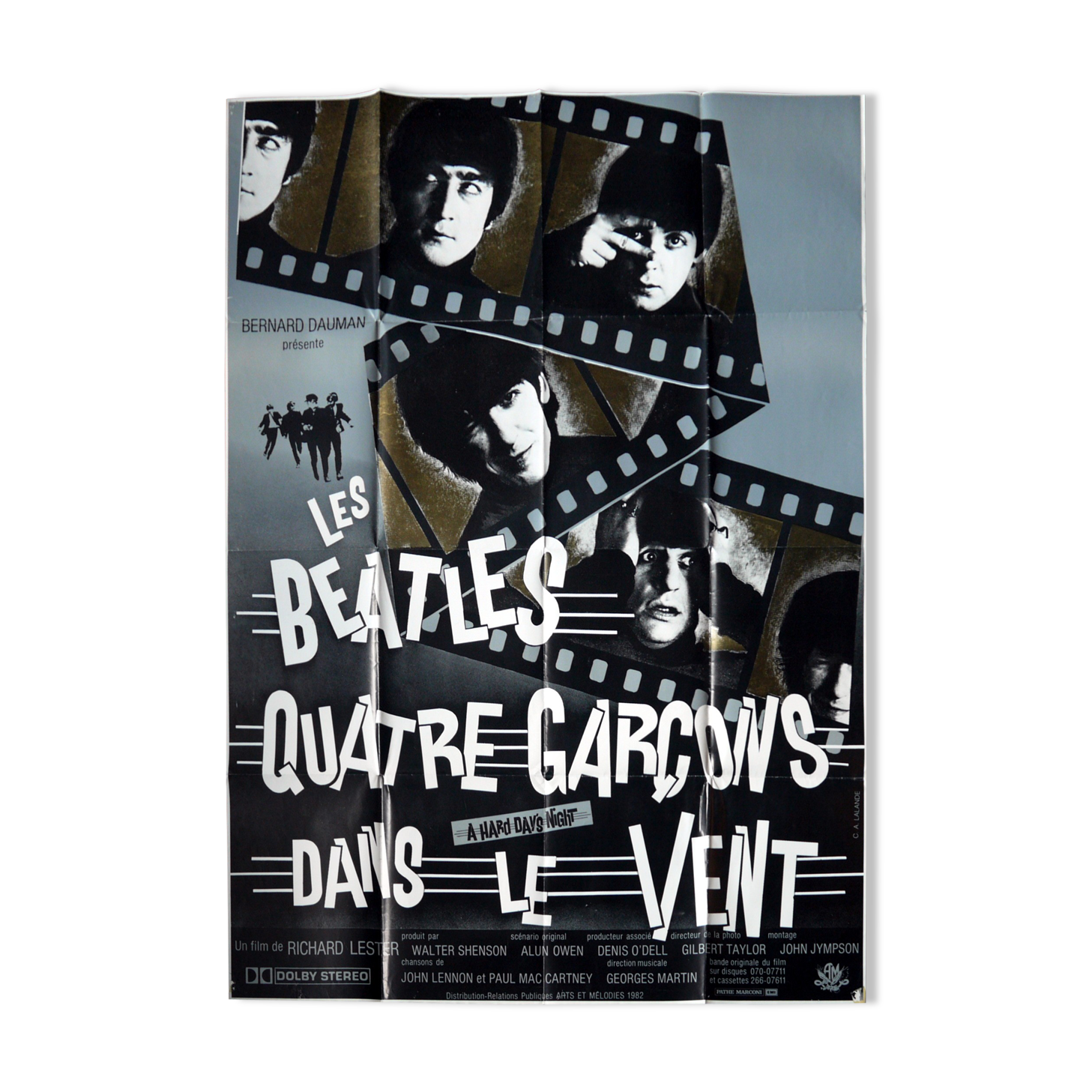 Original movie poster - the Beatles - A hard day's night