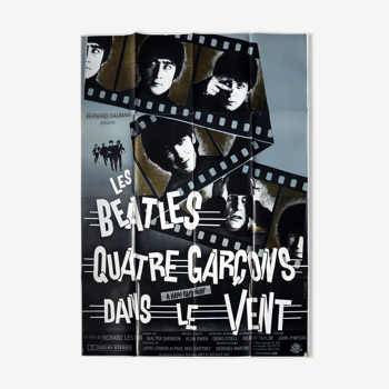 Affiche de cinéma originale - Les Beatles - A hard day's night