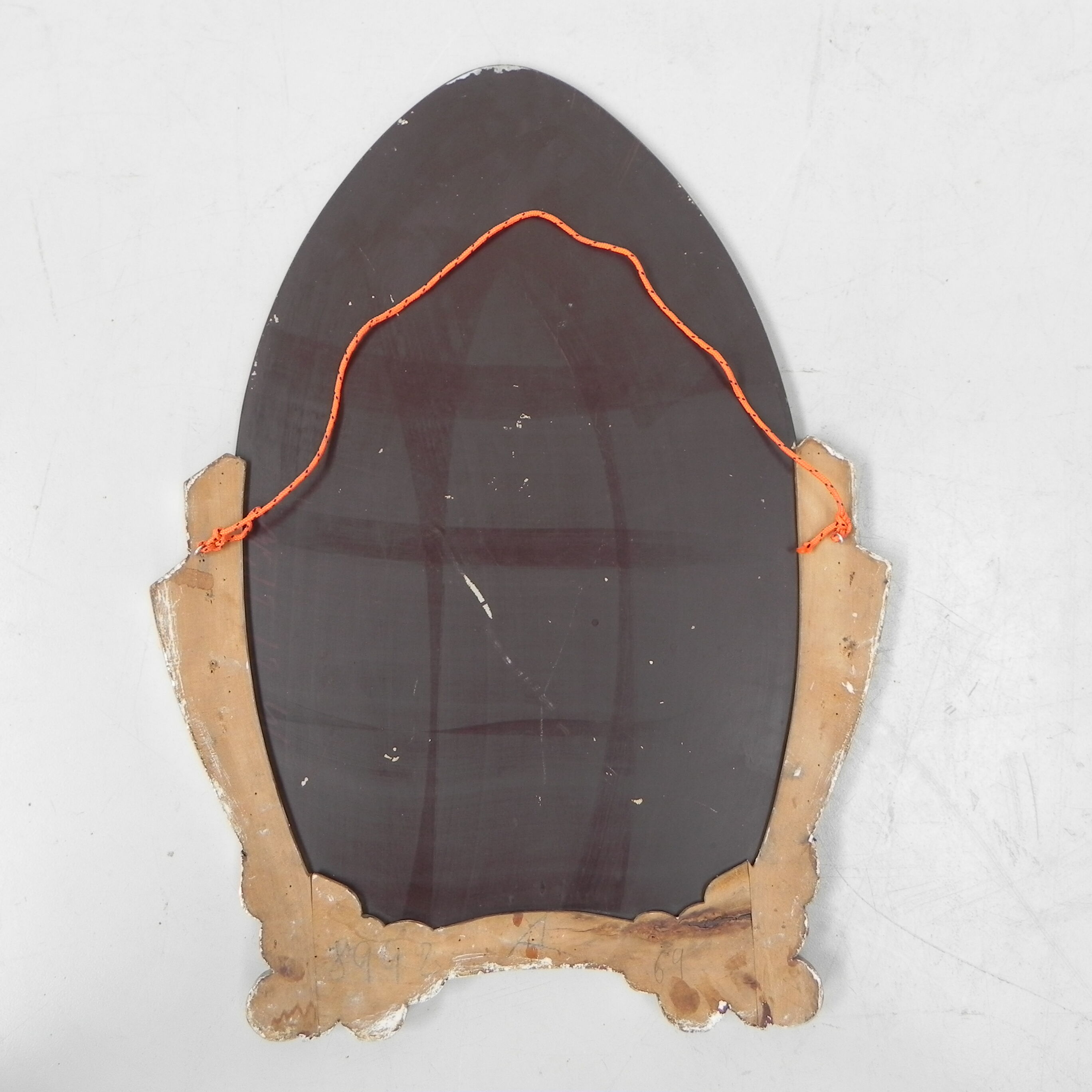 Art Deco mirror in wooden frame