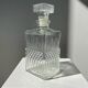 Vintage glass whiskey decanter H:22cm