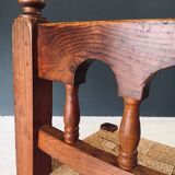 Oak & Rope Travail Populaire Side Chair, Belgium, 1950s