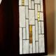 Vintage rosewood and ceramic mirror by berthold muller 1950