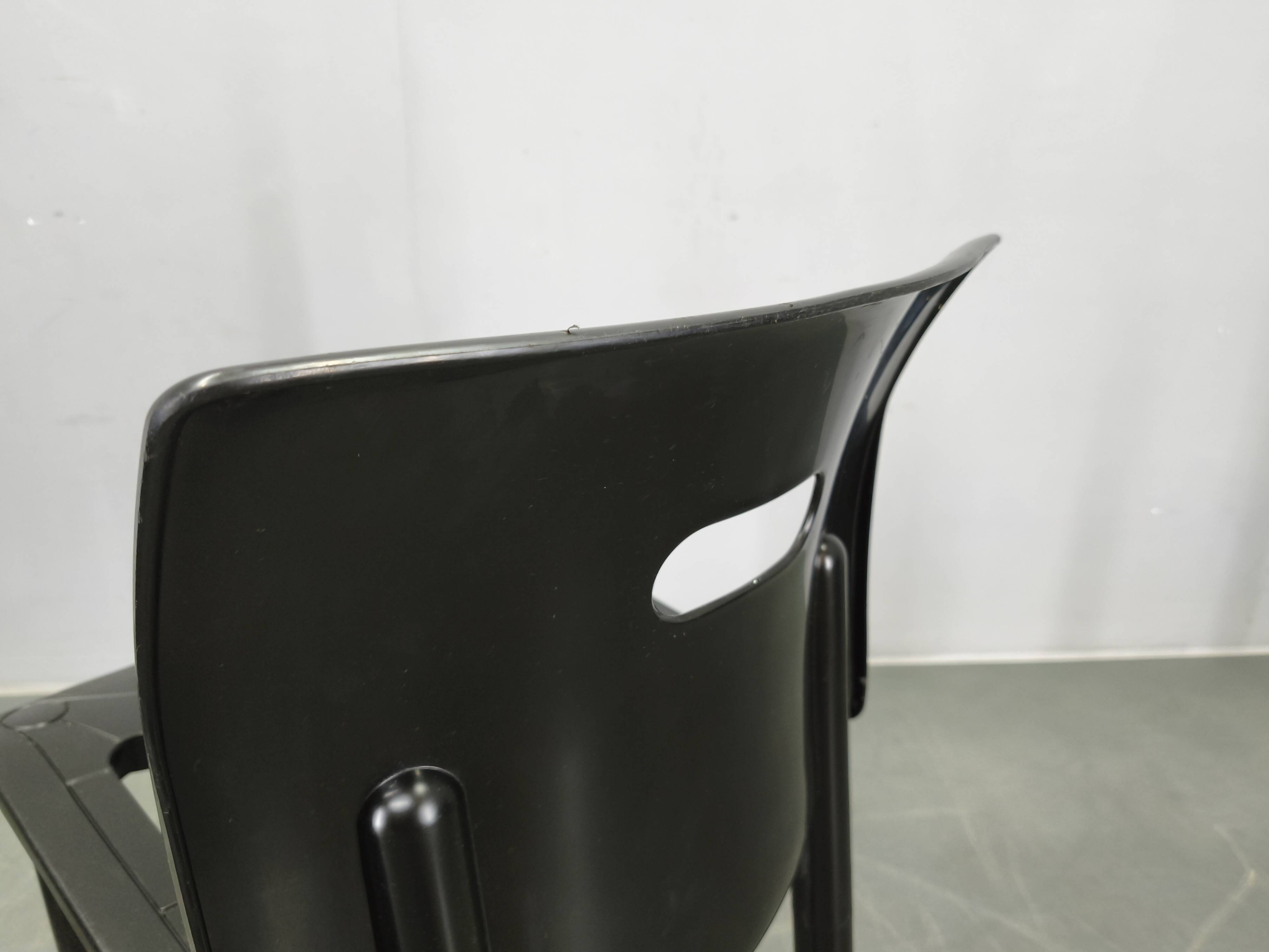 Ensemble de 4 chaises Kartell modèle 4870 par Anna Castelli Ferrieri