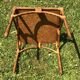 Rattan living room with 2 armchairs, coffee table cushions