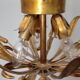 Lustre métal doré