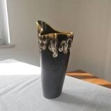 Vintage free-form organic vase - numbered ceramic 1246/23 - mid-century style