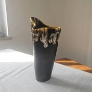Vintage free-form organic vase - numbered ceramic 1246/23 - mid-century style