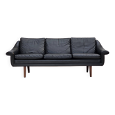 1960s, Danish design by Aage Christensen, 3-seater sofa, leather.
