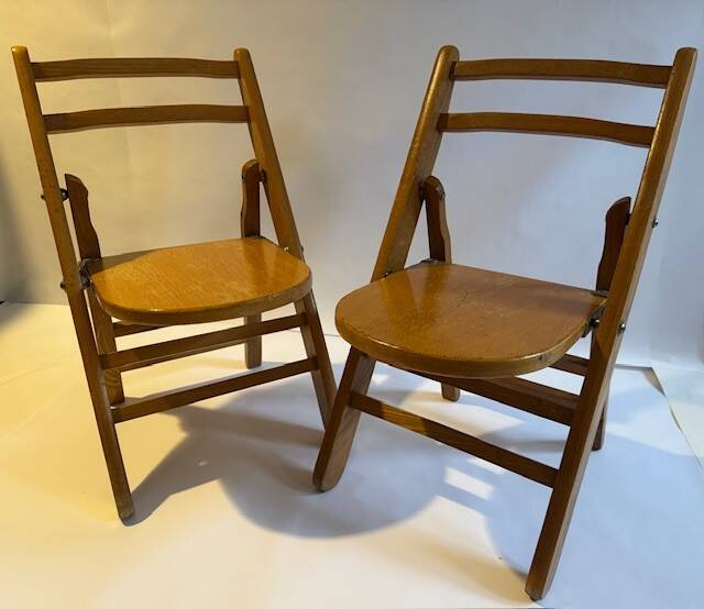 vintage children's chairs