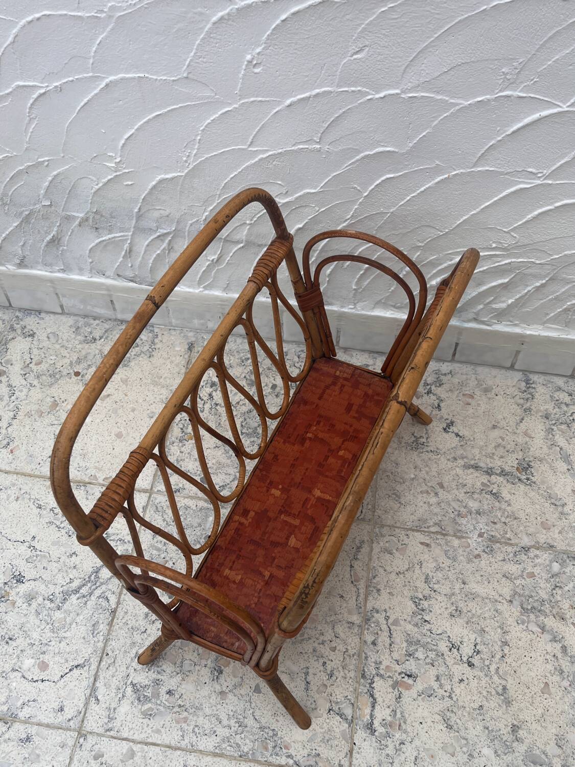 Bamboo magazine rack