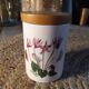 Ceramic jars, floral motif, herbalism, botanics
