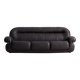 Vintage brown three seater leather sofa, 1970-1980s