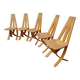 Set of 5 Epona chairs designed by Francis Taglian, France, 1980s.