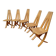Set of 5 Epona chairs designed by Francis Taglian, France, 1980s.