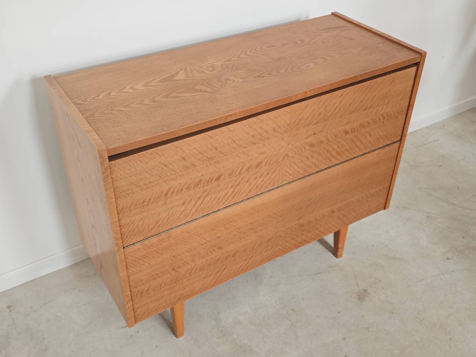 Wooden storage chest for linen or toys Jitona Sobeslav 1960