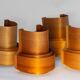 Four wall sconces in pine veneer model 4408 by Translandia - Denmark 1970s.