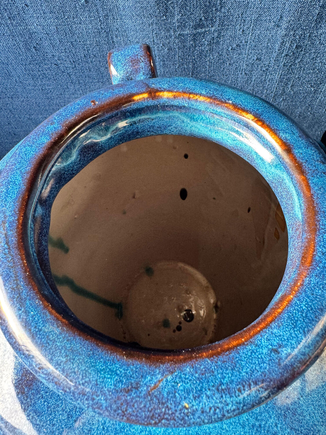 Large antique glazed vase. Art Deco inspired – 1950s/60s