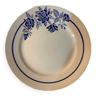 Plat rond porcelaine saint Amand