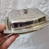 Silver butter dish