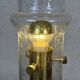 Space Age table lamp in bubbled glass and brass, 1970s