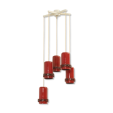 Suspension cascade Ceralux par Hans Welling pour Ceramano, Allemagne, 1960