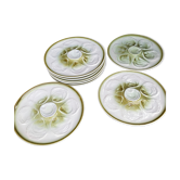 8 assiettes huîtres saint Amand