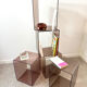 Set of 5 smoked Plexiglas lockers