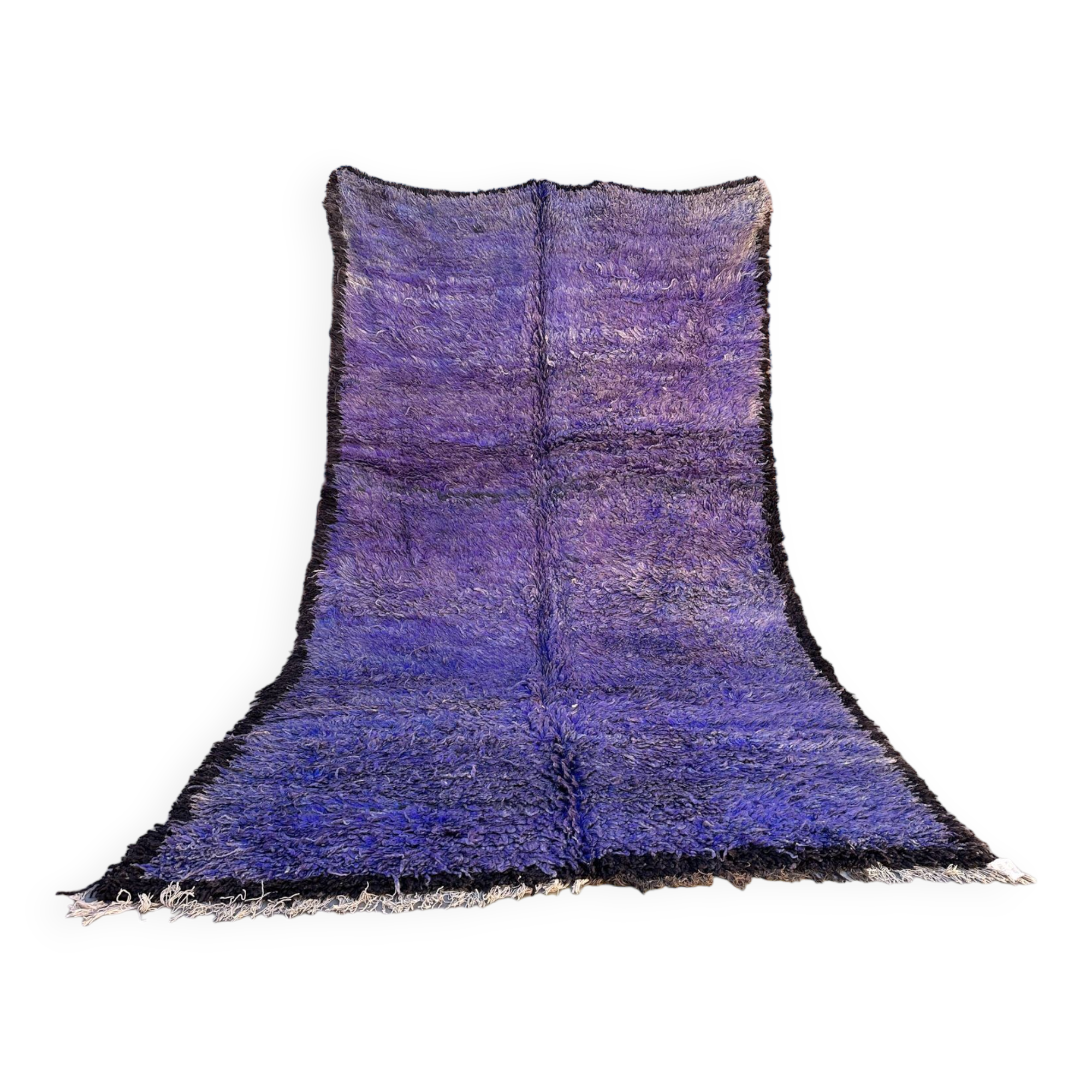 Blue Moroccan carpet - 190 x 350 cm