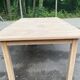 Scandinavian extendable dining table stripped in raw solid wood 1990