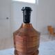 Vintage Bergboms Bitossi table lamps, ceramic with copper glaze, Sweden 1960s.