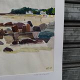 Watercolour by Michel Roubille, Carnac 1978.