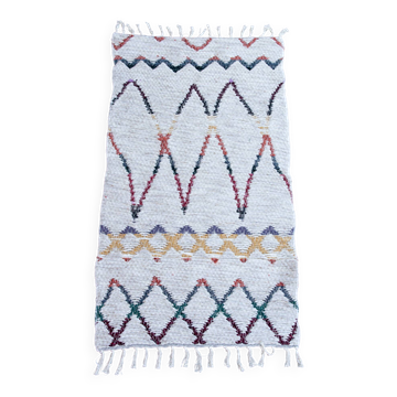 Tapis artisanal en coton recyclé - réversible - Multicolor
