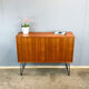 Small sideboard on hairpin legs, teak, 1960s