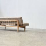 1970's German wooden sofa / daybed