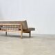 1970's German wooden sofa / daybed