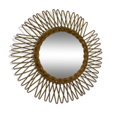 Rattan sun mirror