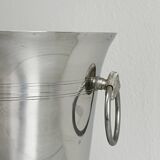 Shiny metal champagne bucket