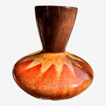 Vase Volcano orange