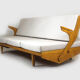 Restored Mid-Century Convertible Sofa from Opp Drevovyroba, 1970s