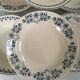 Lot 6 blue ironstone deep plates French earthenware ironstone