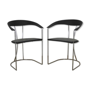 Paire de chaises de salle d'attente