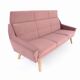 Sofa MANDAL pink, Scandinavian design