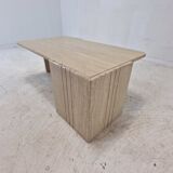 Italian Coffee Table in Travertine, 1980s