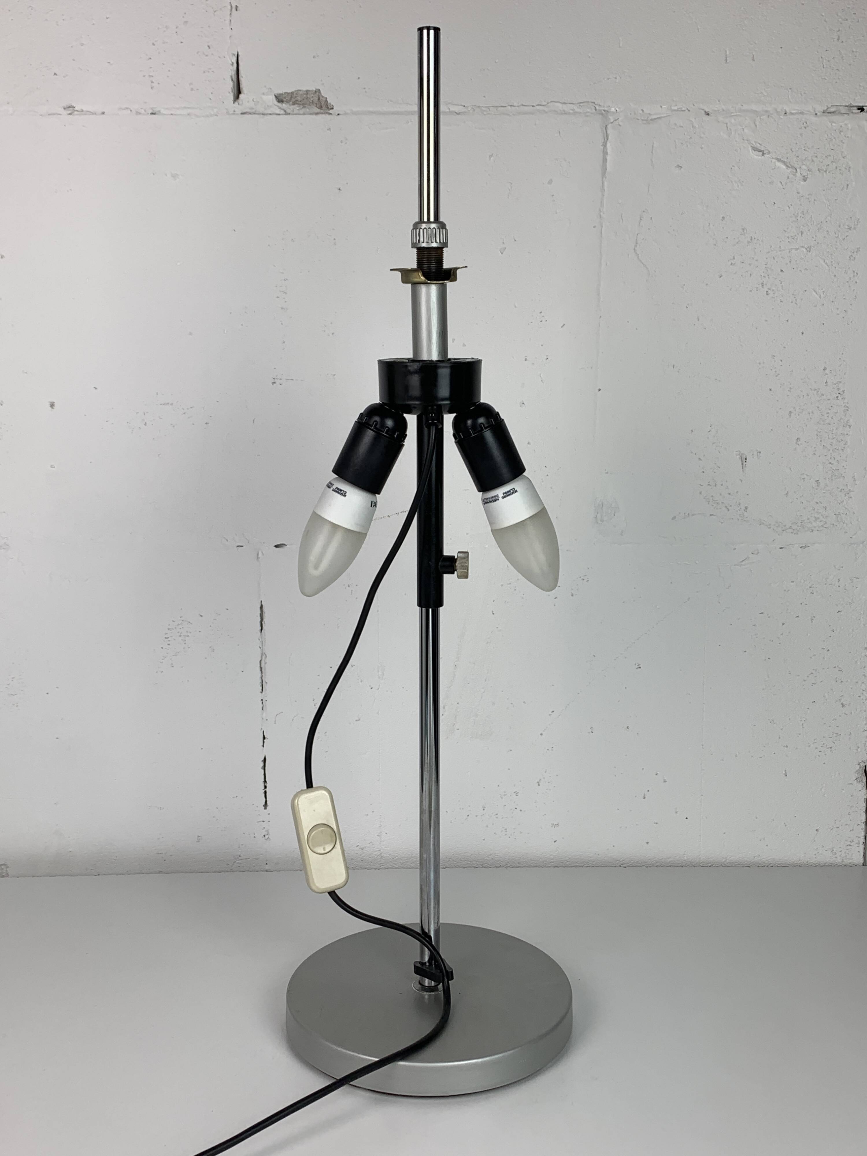 Large Dutch design space age adjustable table or desk lamp by Harco Loor, 1