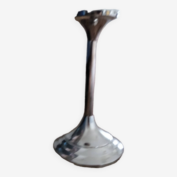 Gilde candle holder in chrome-plated brass