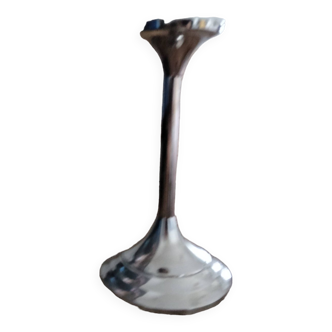 Gilde candle holder in chrome-plated brass